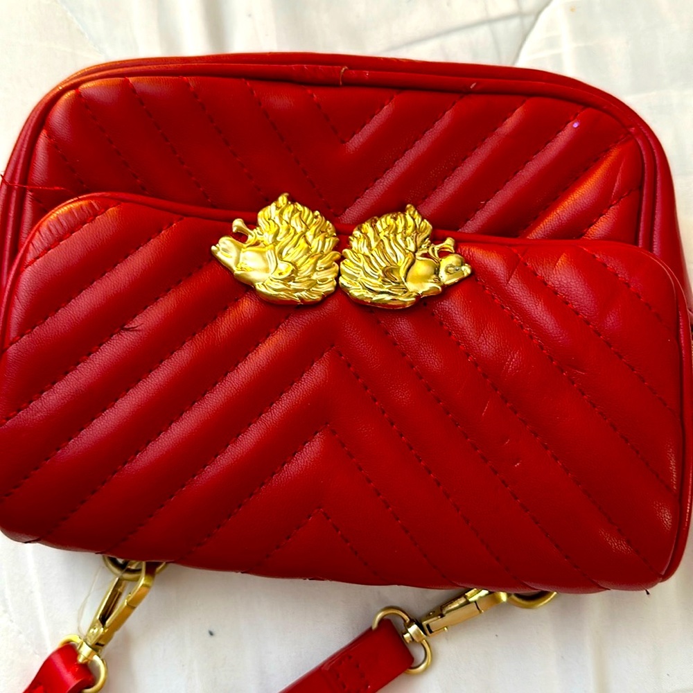 Zara red bag